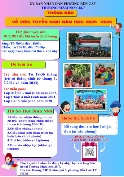 CỔNG TRƯỜNG MẦM NON 28.7 MỞ RỘNG: BẾN ĐỖ AN TOÀN, KHỞI ĐẦU RỰC RỠ CHO NĂM HỌC MỚI! ✨📚